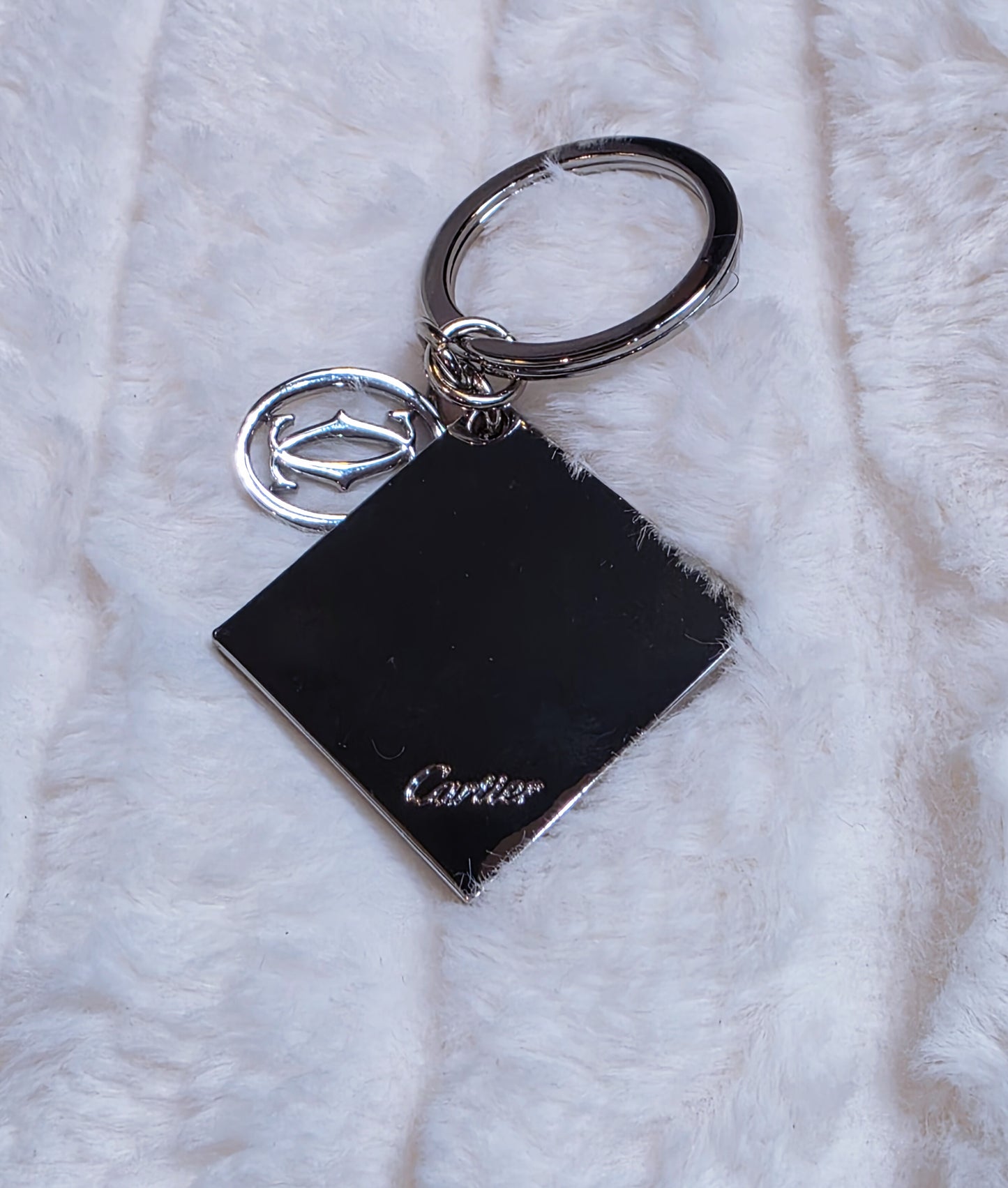 Cheeky Silver Keychain