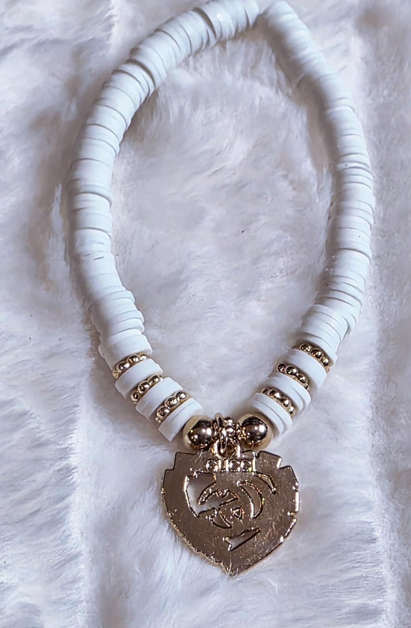 White Beaded Bracelet