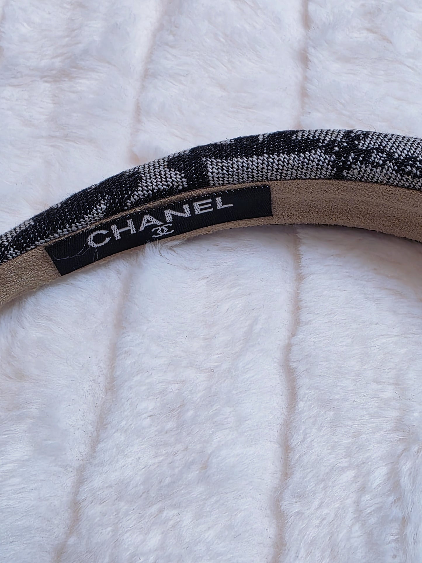 Grey Denim CC Fashion Headband