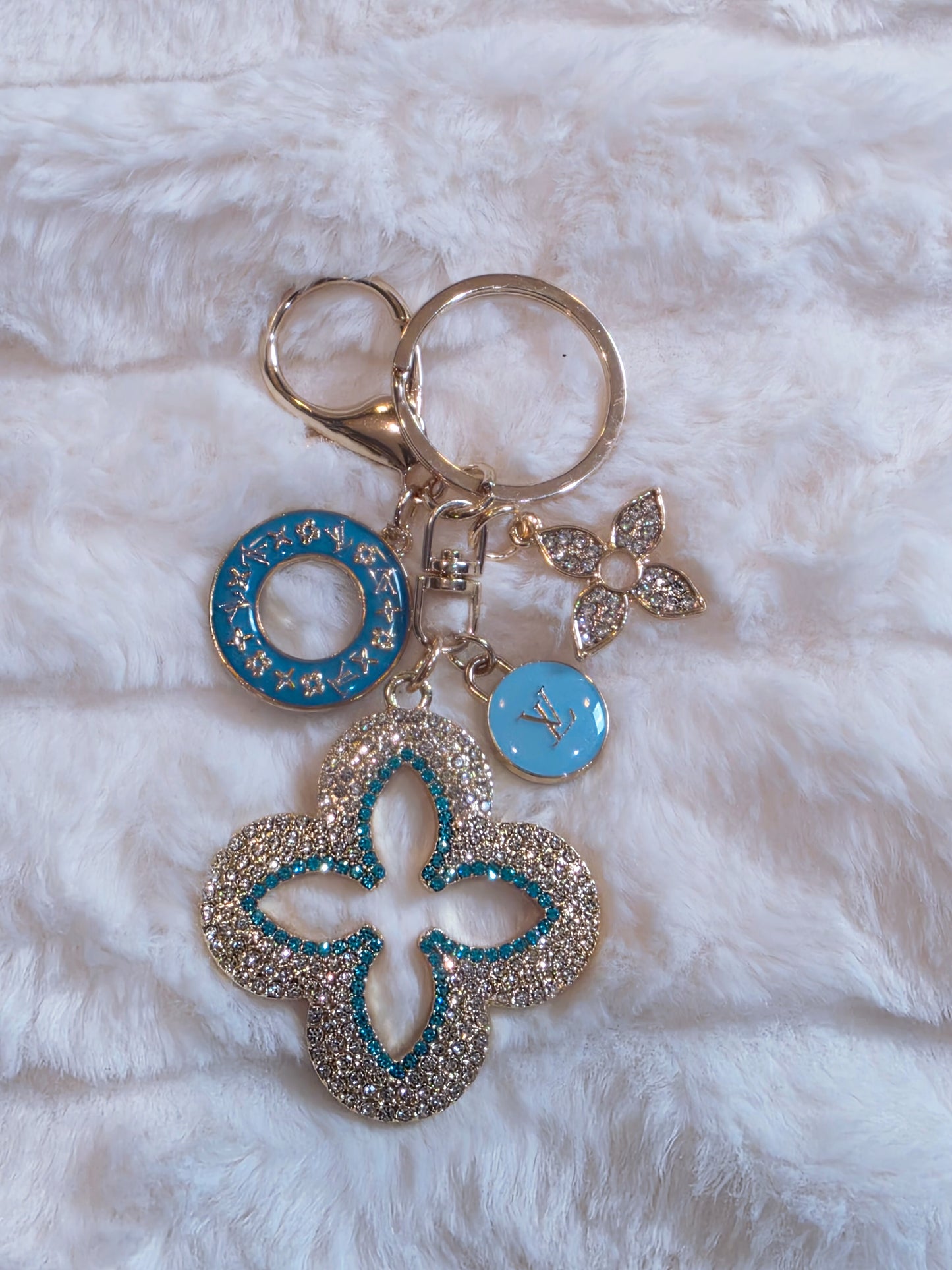 Blue n Blingy Keychain