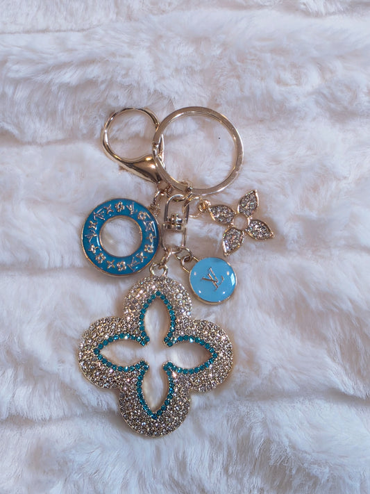 Blue n Blingy Keychain