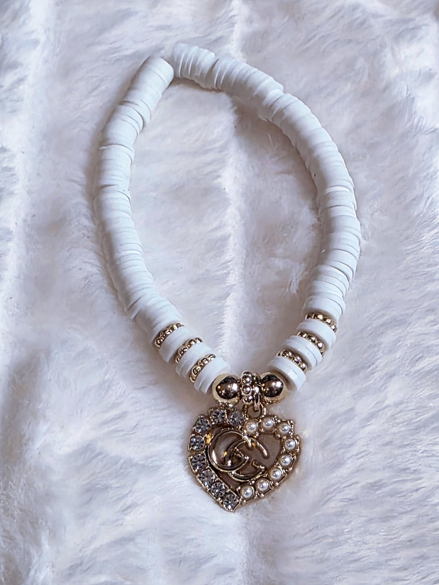 White Beaded Bracelet