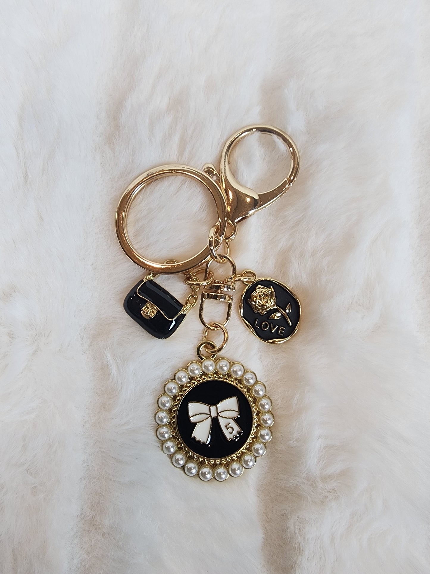 Love and Pearls Bag Charm