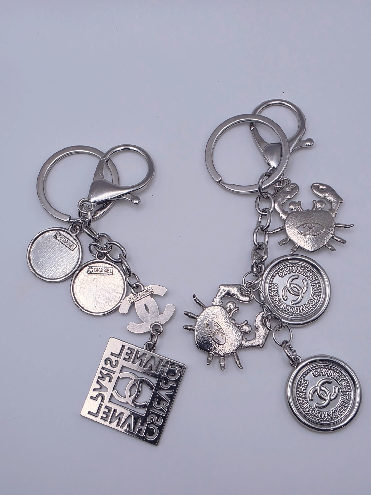 Chanel Silver Keychain Bundle