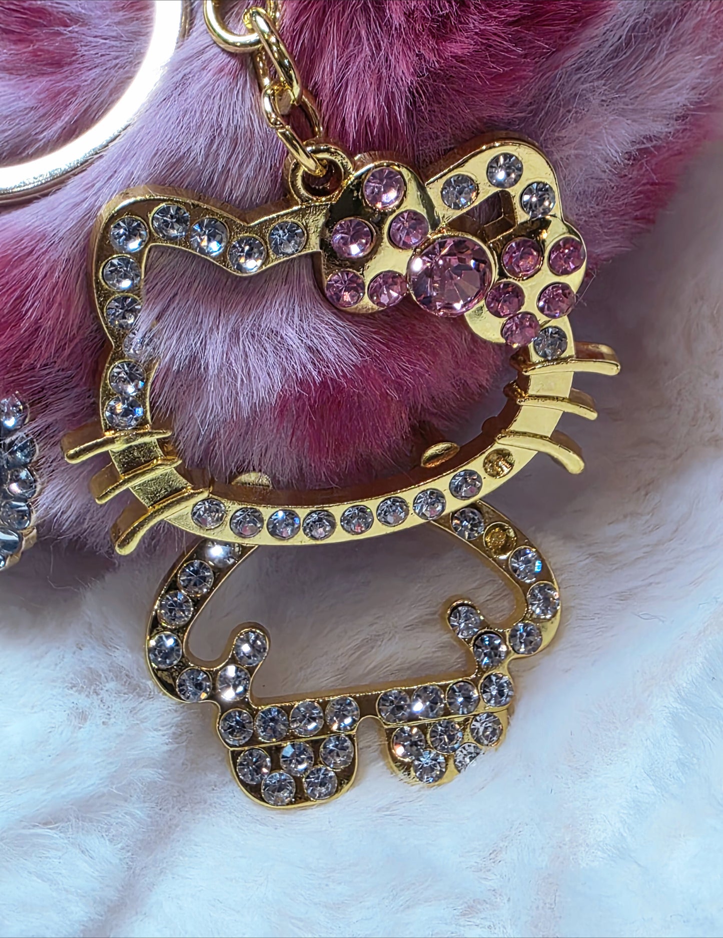 Purrrfect Pink Keychain