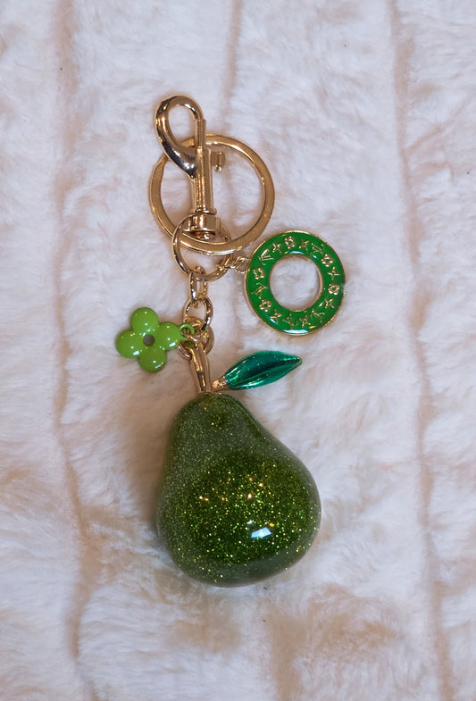 A Pear for Your Thoughts Keychain