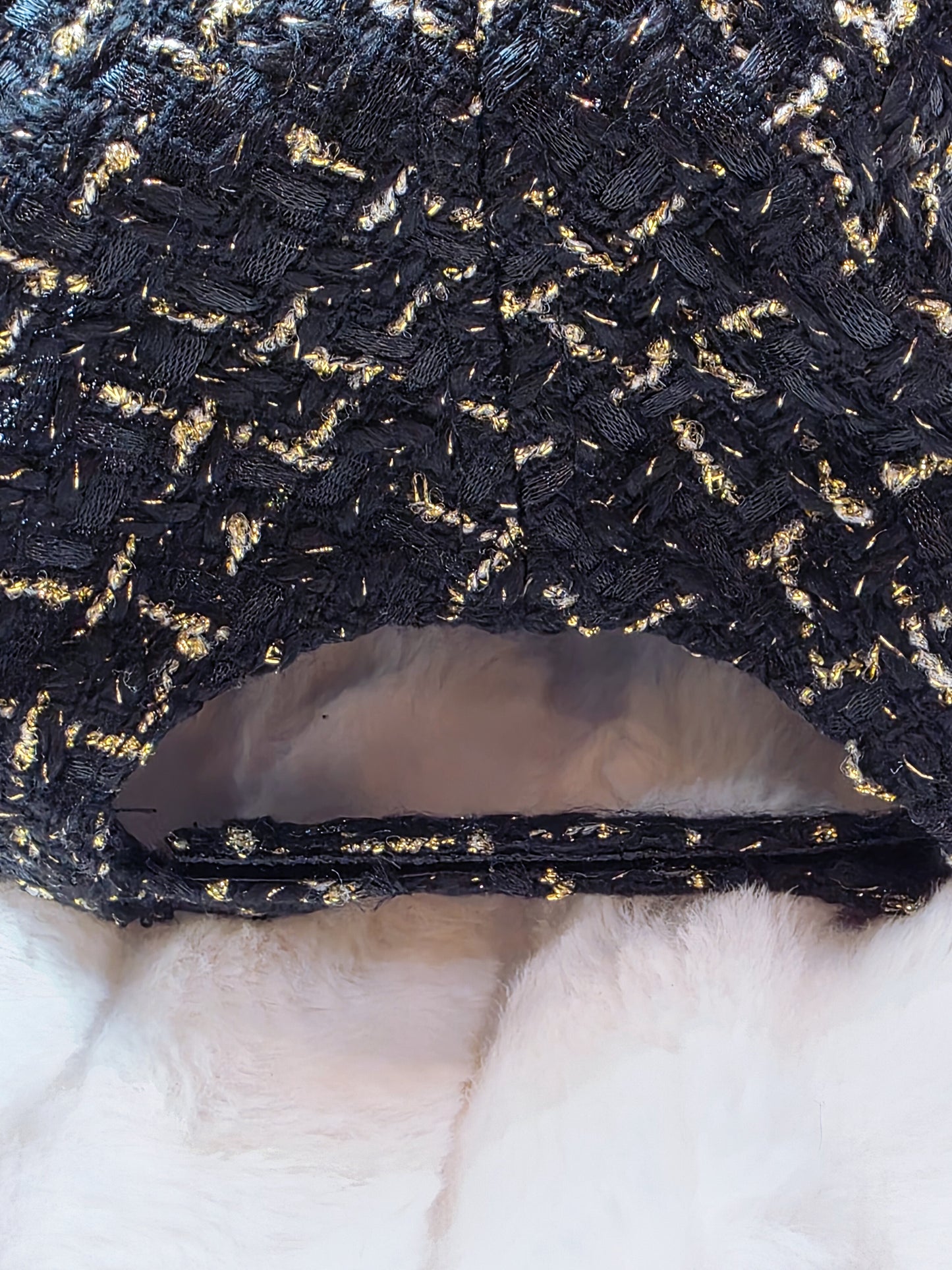 Tweed Camellia Baseball Hat