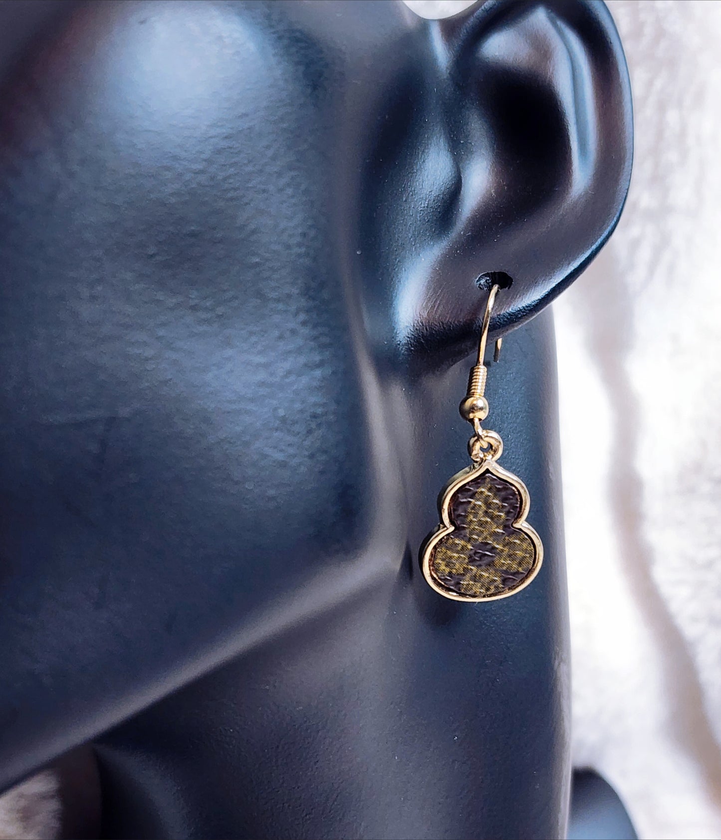 Elegant Gold Pear Earrings