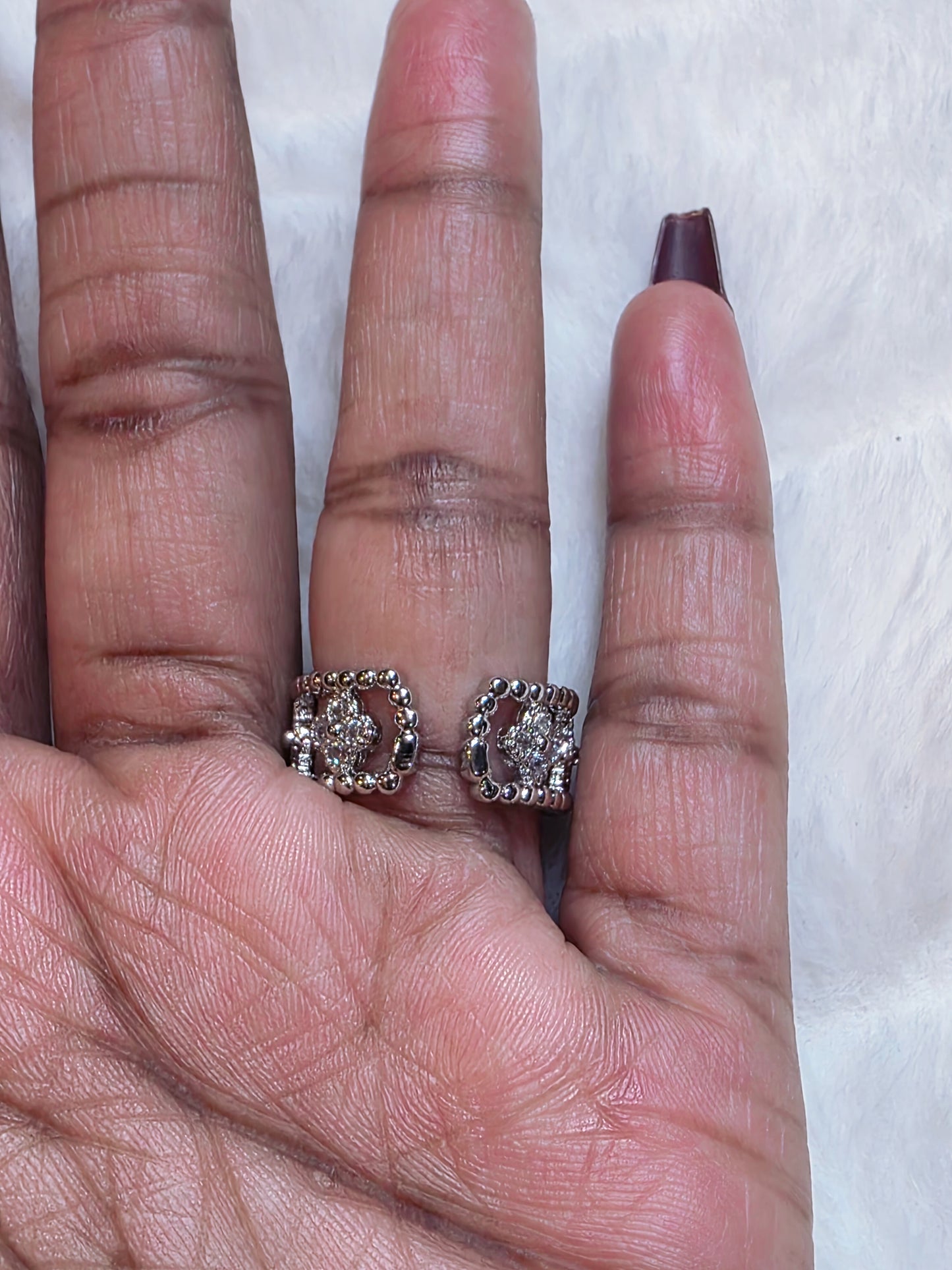 Pave Silver Ring