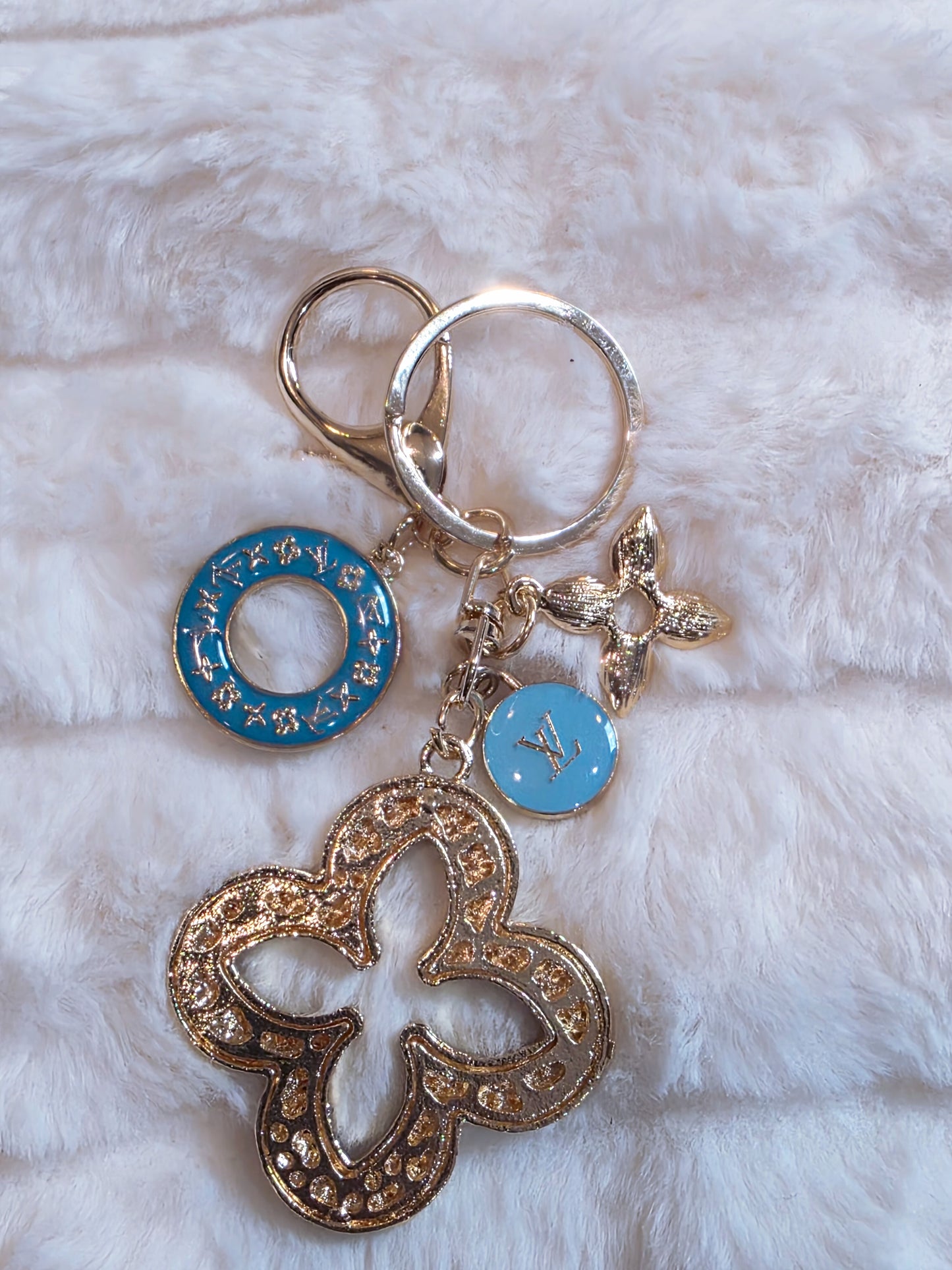 Blue n Blingy Keychain