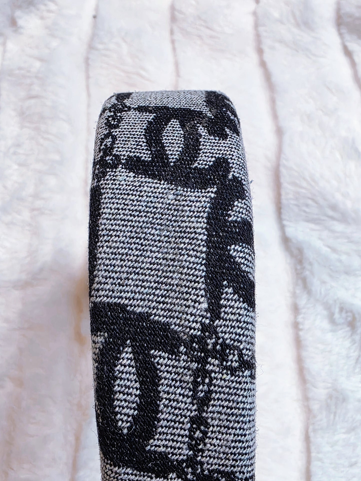 Grey Denim CC Fashion Headband