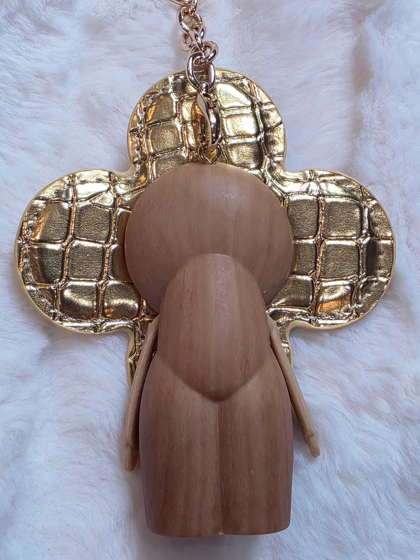 Gold Croc Keychain