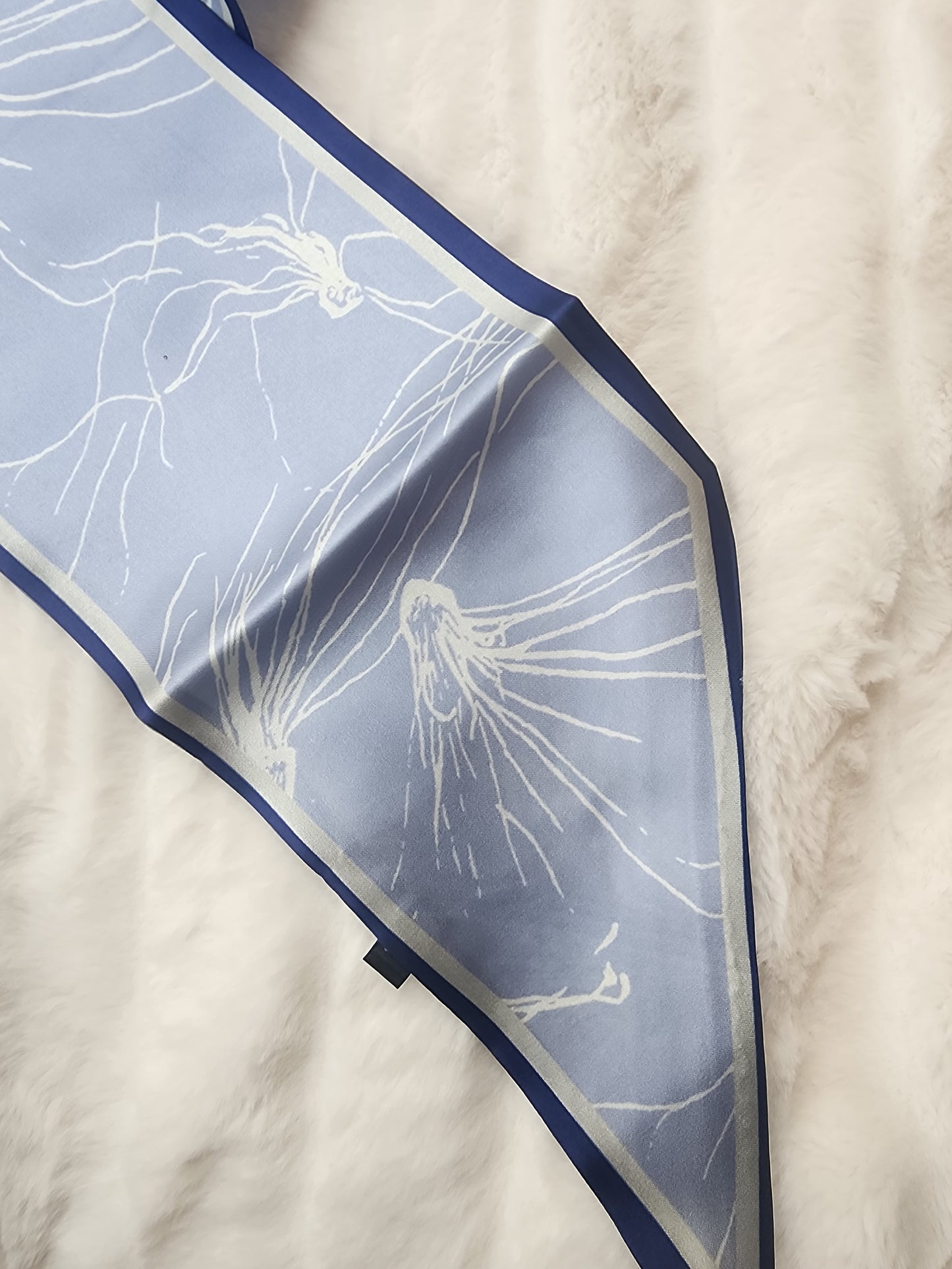 Blue Silk Scarf