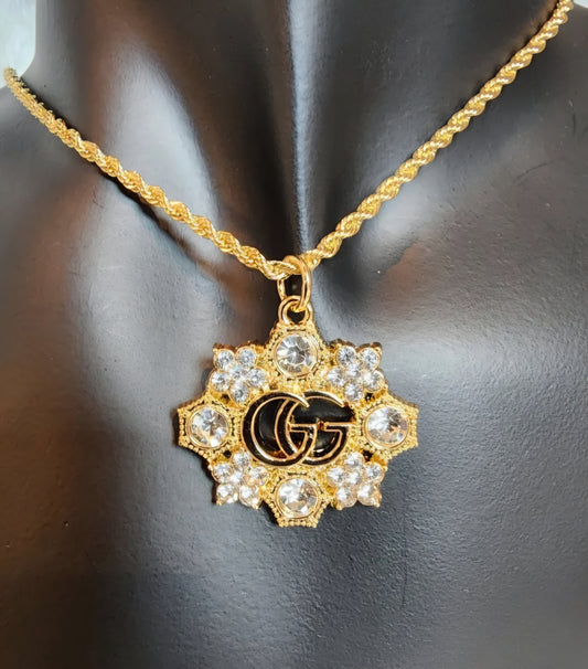 Gold Snowflake Pendant Necklace