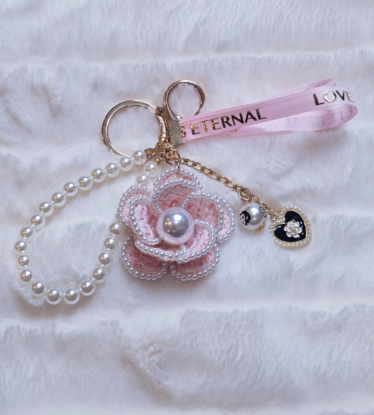 Tweed Camilla Keychain