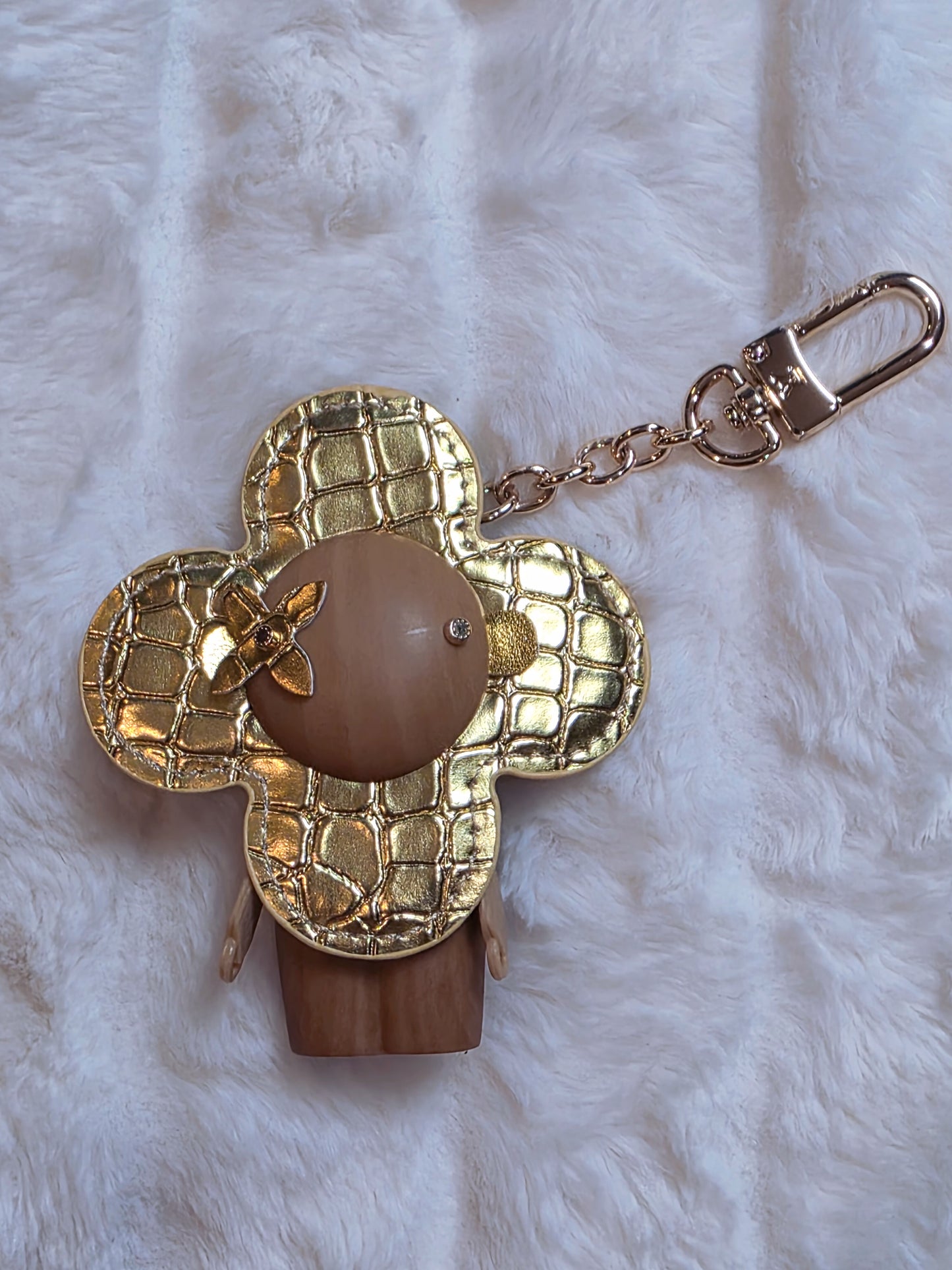 Gold Croc Keychain