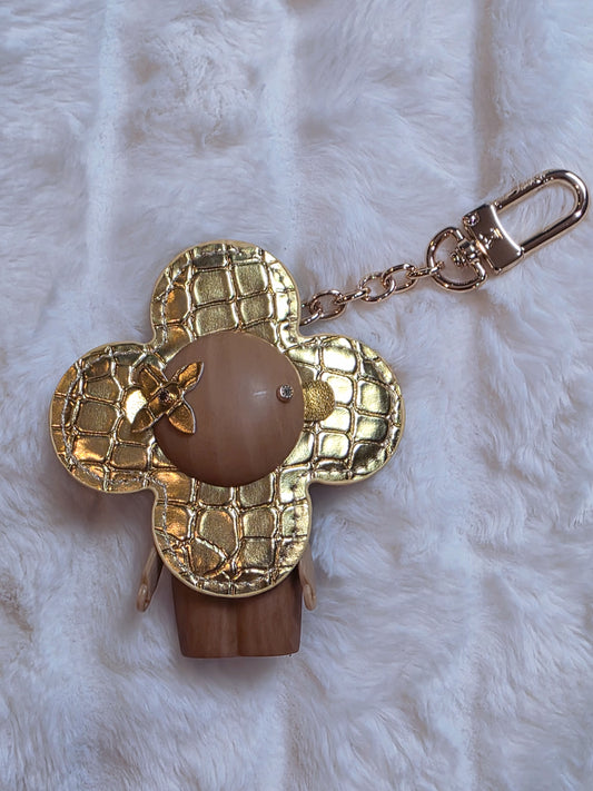 Gold Croc Keychain