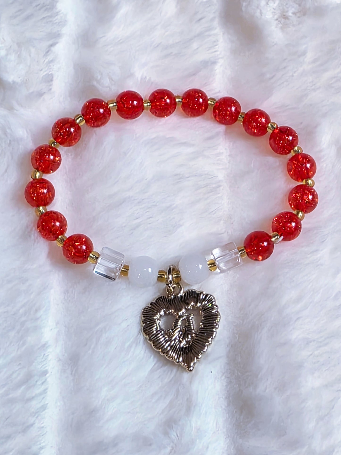 Lady in Red Bracelet