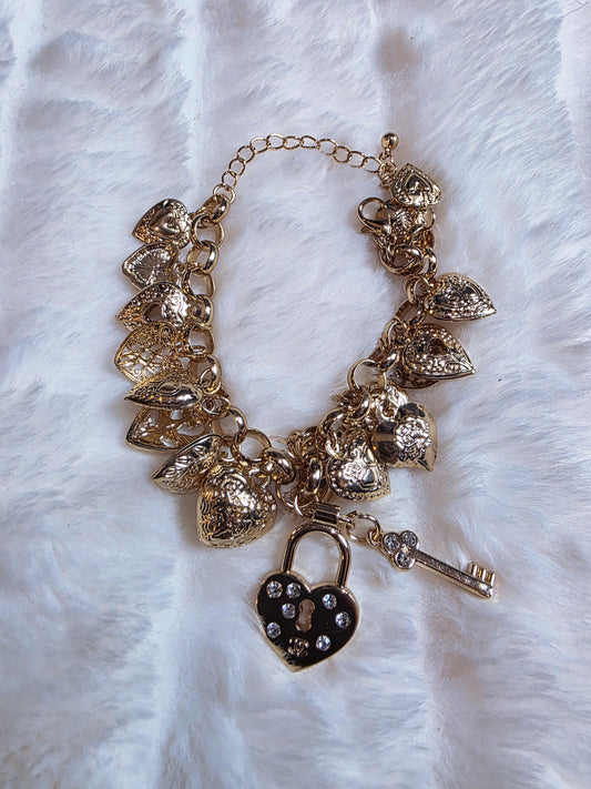 Golden Lock Bracelet