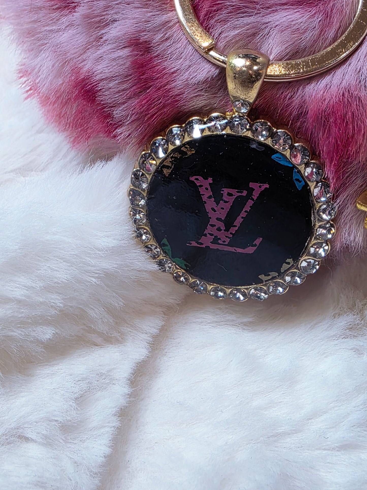 Purrrfect Pink Keychain