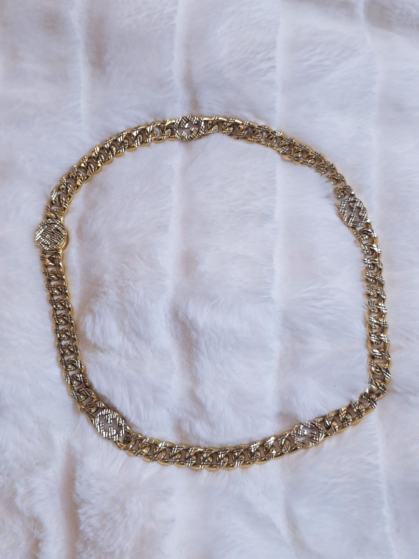 Hammered GG Necklace