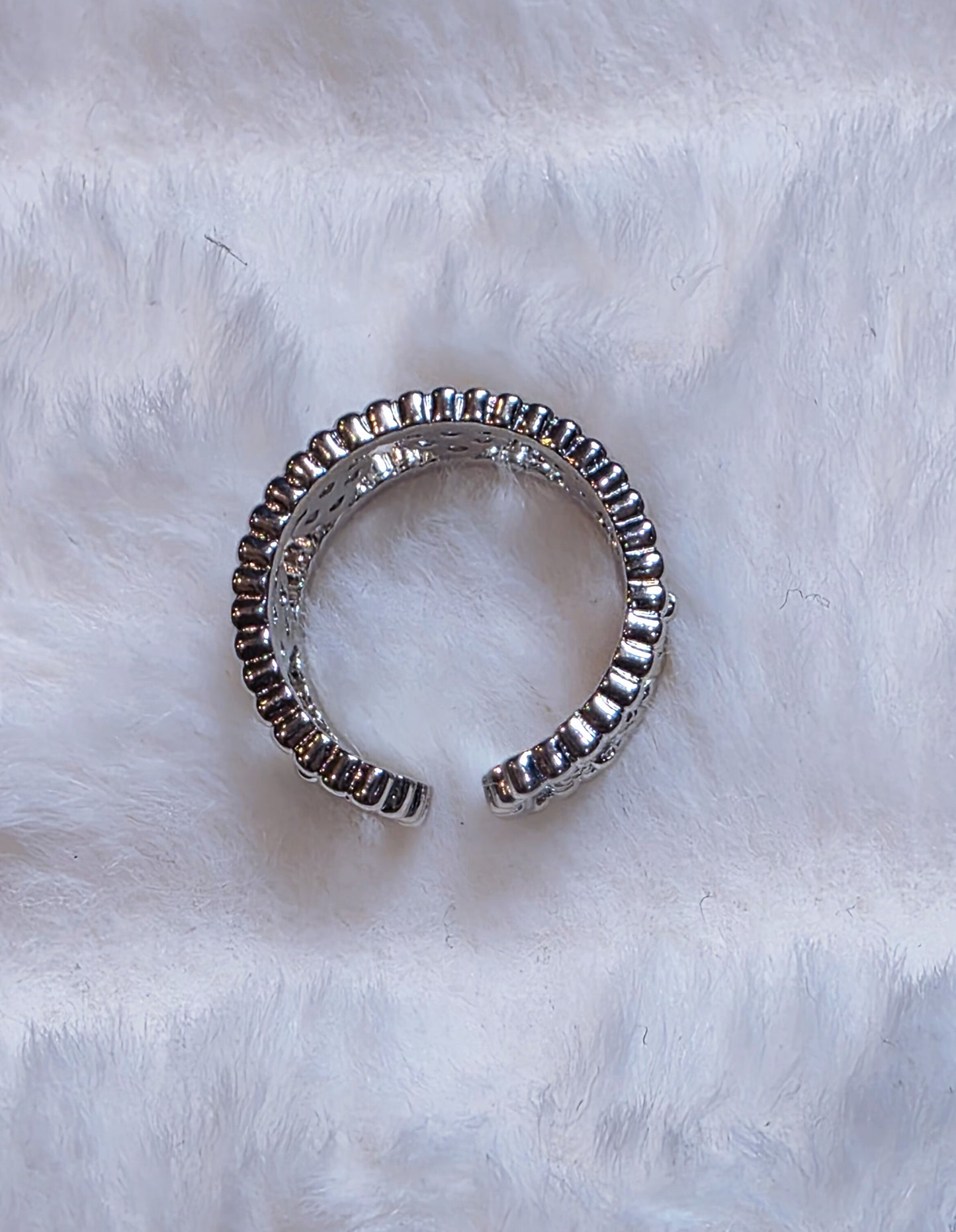 Pave Silver Ring