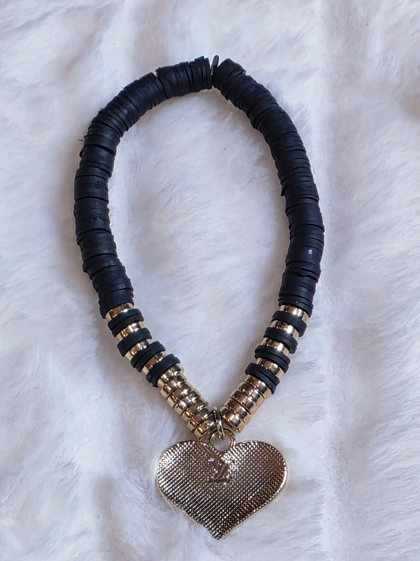 Heart of Black Bracelet