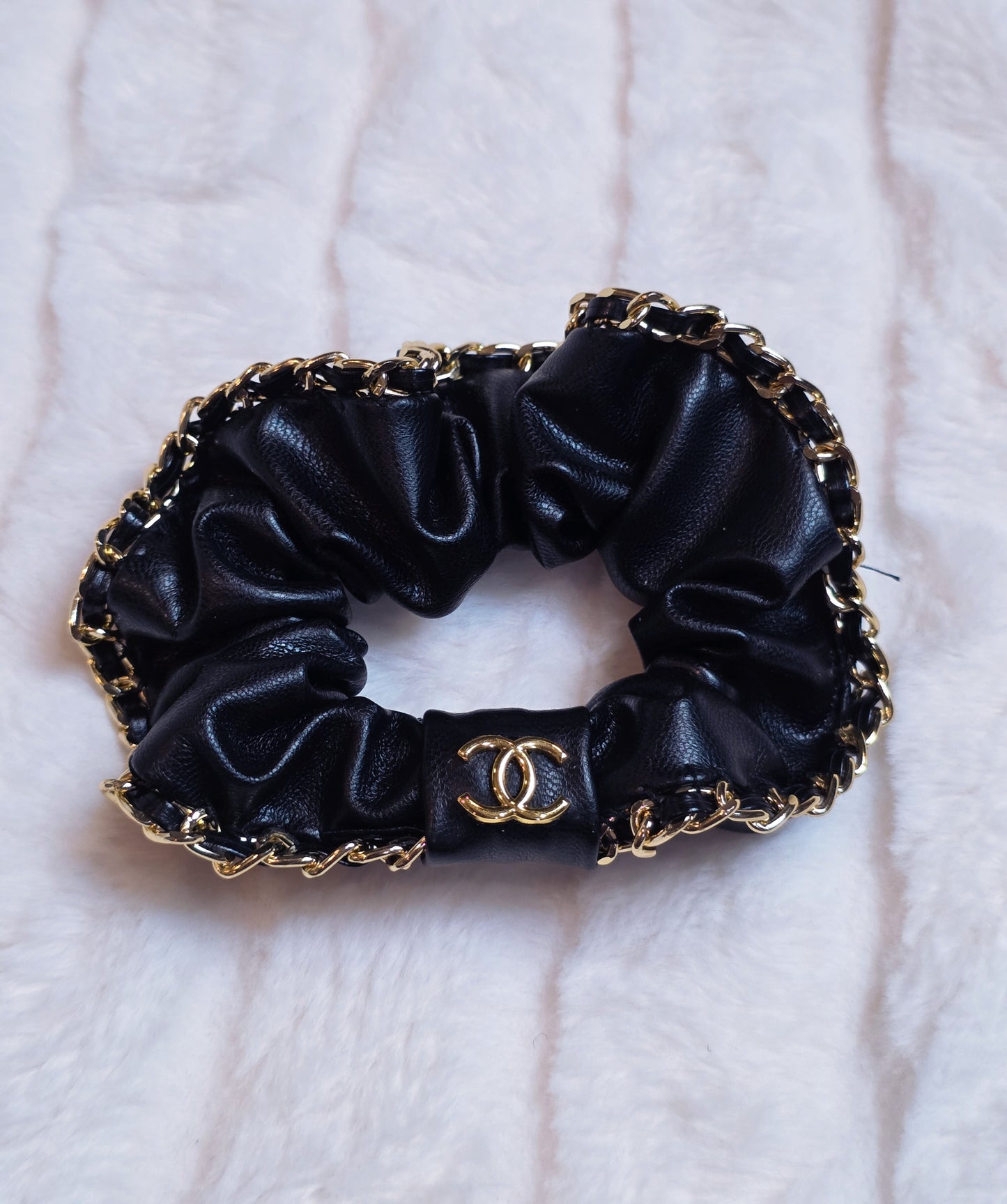 Faux Leather Hair Tie