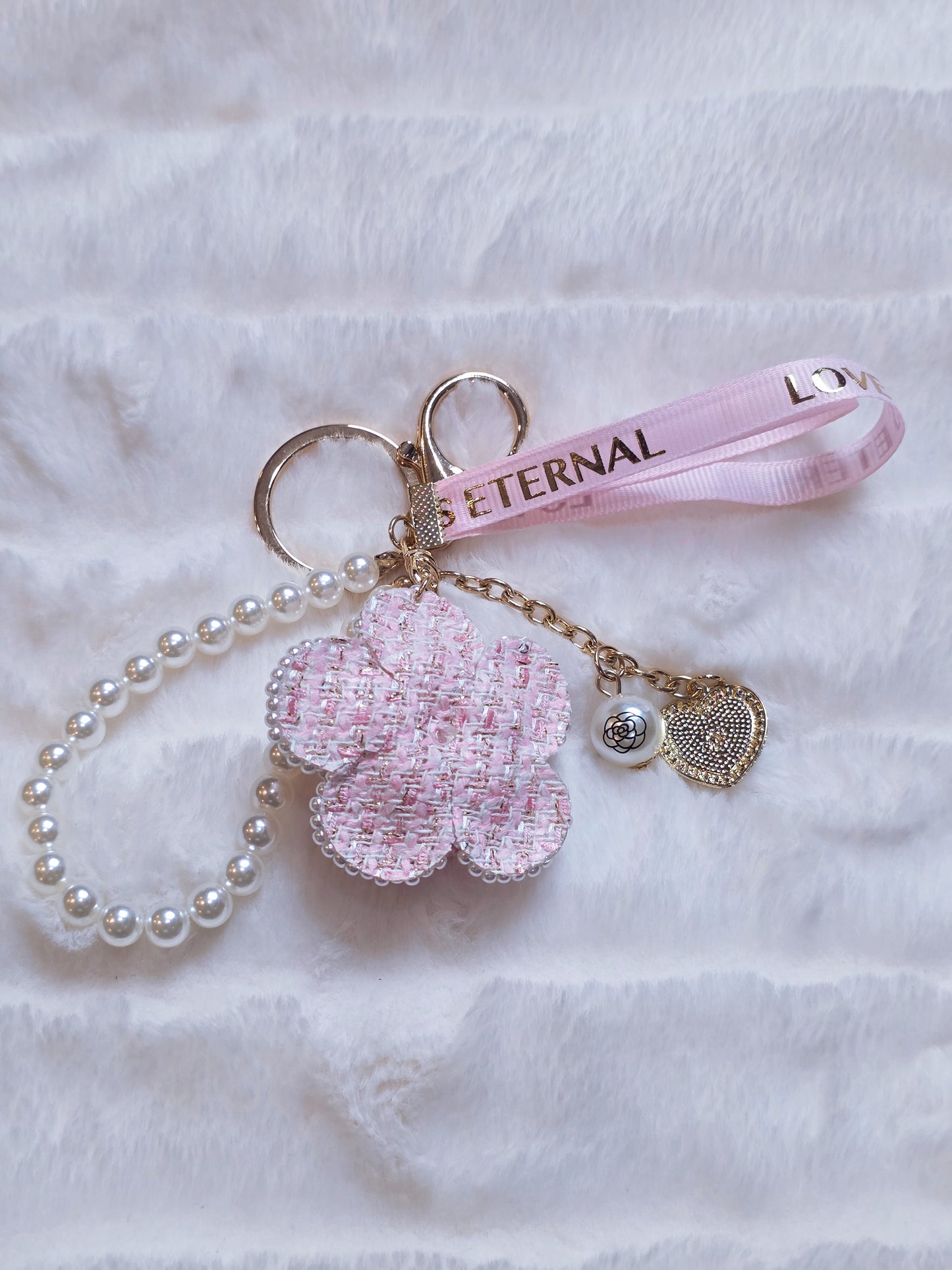 Tweed Camilla Keychain