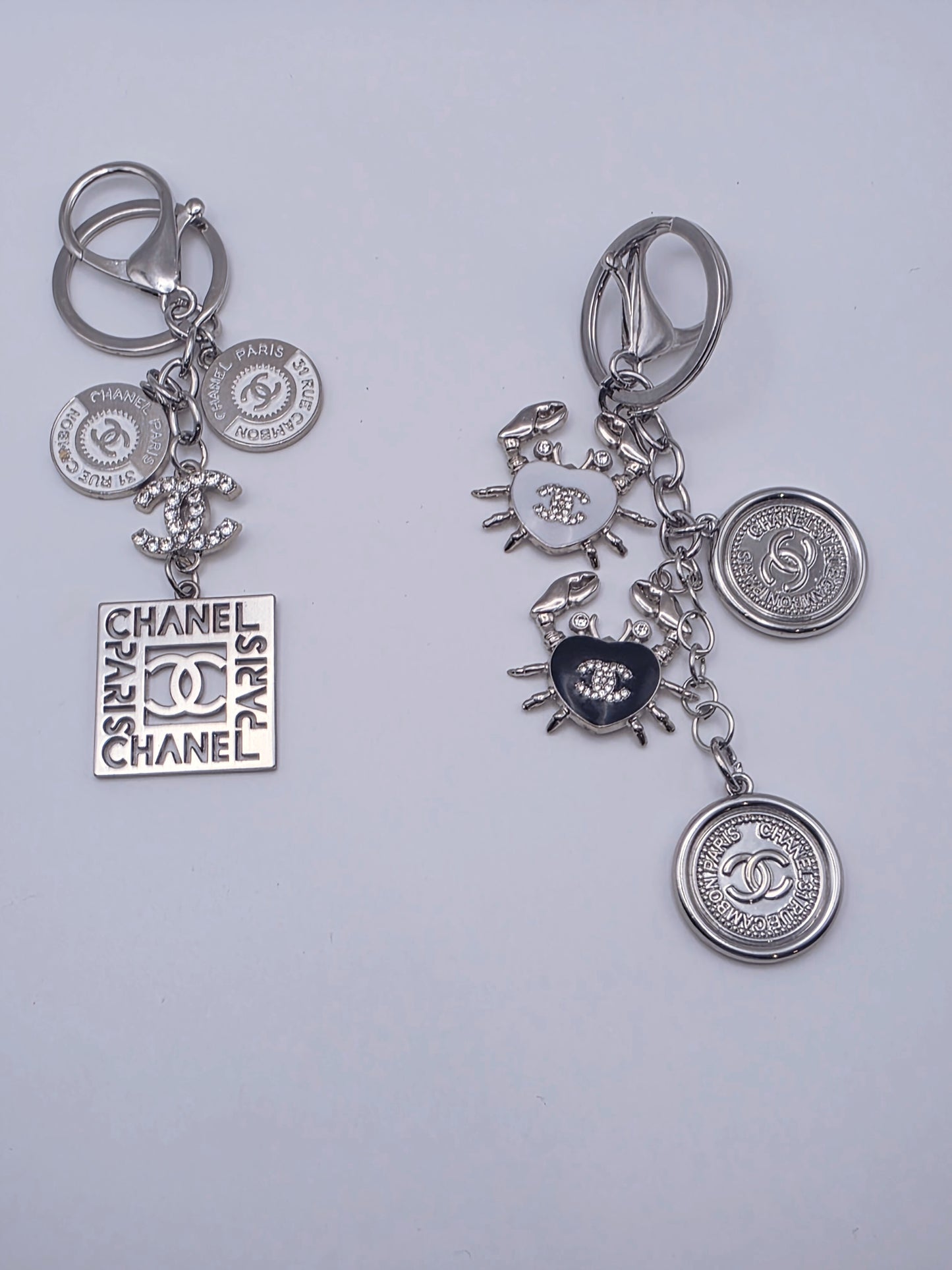 Chanel Silver Keychain Bundle